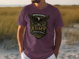 Patriotic US Army Eagle T-Shirt, Military Veteran Gift, This We'll Defend American Pride Tee, Since 1775 thumbnail 4