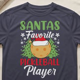 Pickleball Sport-Tek Performance Tee, Santas Favorite Pickleball Player, Festive Holiday Court Apparel thumbnail 9