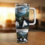 Wolverine Tumbler Wrap 40oz Sublimation Digital Design | Mountain Wildlife Tumbler PNG | Nature Outdoorsy Animal Wrap File for Men thumbnail 4