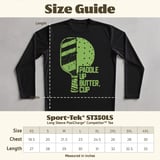 Pickleball Sport-Tek Long Sleeve Tee, Paddle Up Butter, Cup, Outdoor Court Performance Sun Shield Shirt thumbnail 12