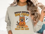 German Shepherd Halloween Sweatshirt, Boo Crew Pumpkin Dog Lover Gift, adult and kid size t-shirts thumbnail 3