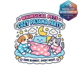 Cozy Pajama Party Digital Mug Wrap thumbnail 2