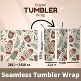 Hygge Holiday Seamless Digital Pattern Size Bundle Png thumbnail 7
