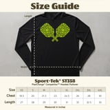 Pickleball Sport-Tek Performance Hood, Crossed Pickleball Paddles Mosaic Art Print, Lightweight Hoodie thumbnail 8