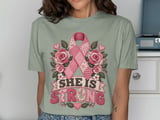 She Is Strong Faux Patchwork Tee thumbnail 11