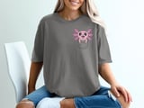 Kawaii Axolotl Pocket Peek T-Shirt thumbnail 6