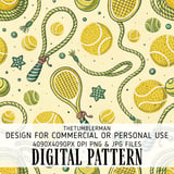 Retro Racket & Rope Digital Design Size Bundle Png thumbnail 2