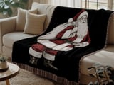 Vintage Santa Claus Blanket thumbnail 2