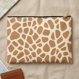Giraffe Print Laptop Sleeve, Aesthetic Animal Spots Padded Computer Case, Cute Safari Accessory Pouch for Her thumbnail 11