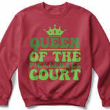 Pickleball Gildan Crewneck Sweatshirt, Queen of the Pickleball Court, Retro Court Warm Up Pullover thumbnail 5