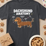 Dachshund Anatomy Tee thumbnail 1