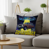 Grand Wagoneer UFO Pillows, They Came for Waggy Pillow Case, Retro Car Gift, Unique Room Decor, Outer Space Lover, Car Enthusiast thumbnail 1