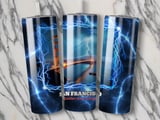 San Francisco Tumbler Wrap Golden Gate Bridge Lightning Digital Download 20oz Skinny Seamless Full Wrap PNG Design thumbnail 2