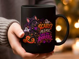 Scary Please Im Adorable Black Cat Mug thumbnail 13