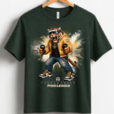 VR Tiger Gamer Shirt for Toddler, Funny Virtual Reality Gaming Tee, Kids Birthday Gift, Pixo League by Farron House thumbnail 13