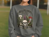 Poisonous Plants Hoodie, Skull Botanical Sweatshirt, Dark Academia All Plants Are Edible Tee, Witchy Gothic Garden Tshirt Gift thumbnail 16