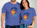 Beach Bum University Honor Graduate T-Shirt, Tropical Sunset Palm Tree Tee thumbnail 3