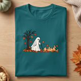 Ghost Walking Dog Autumn Tee thumbnail 1