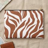 Earthy Taupe Zebra Print Laptop Sleeve, Boho Abstract Laptop Case, Minimalist Tech Accessory Pouch, Trendy iPad Bag for Her thumbnail 11