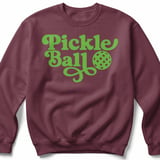 Pickleball Gildan Crewneck Sweatshirt, Pickle Ball, Court Warm Up thumbnail 3