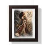 She Rose Anyway Framed Poster, Black Woman Wall Art, Inspirational Quote Poster, Resilient Divine Feminine Floral Print, Gift For Her thumbnail 14