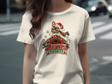 Santa's Favorite Frenchie Tee thumbnail 6
