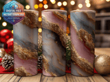 20 oz Skinny Tumbler Wrap, Gold Marble Sublimation Design, Digital Tumbler, Straight and Tapered Wrap png, Instant Download thumbnail 2