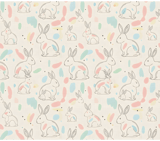 Digital Rabbit Pattern, Pastel Bunny Fabric Design, Seamless Animal Print, Cute Easter Illustration, Spring Digital Bundle, Kids Room Decor thumbnail 8