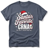 Santa's Favorite CRNA Tee thumbnail 5
