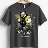 Panda Gamer Shirt for Boys, Funny Virtual Reality Gaming Tee, Kids Birthday Gift, Pixo League by Farron House thumbnail 1