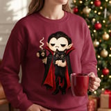 Vampire Coffee and Black Cat Tee thumbnail 12
