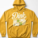 Pickleball Gildan Fleece Hoodie, Dink Around & Find Out, Warm Pickleball Player Court Pullover thumbnail 10