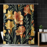 Yellow Orange Floral Tumbler Design, Watercolor Flowers Backgrounds, Junk Journal Pages, Printable Tumbler PNG, Digital Scrapbooking Paper thumbnail 10