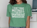I Don't Make Mistakes Improvisation Clarinet Graphic Tee thumbnail 8
