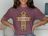 God Is Good Quilted Cross Tee thumbnail 3