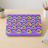 Retro Purple Floral MacBook Case thumbnail 3