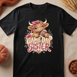 Game Day Sister Highland Cow Tee thumbnail 4