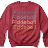 Pickleball Gildan Crewneck Sweatshirt, Pickleball Pickleball Pickleball Pickleball Pickleball, Court Warm Up thumbnail 5