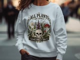 Poisonous Plants Hoodie, Skull Botanical Sweatshirt, Dark Academia All Plants Are Edible Tee, Witchy Gothic Garden Tshirt Gift thumbnail 6