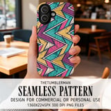 Digital Pattern, Geometric Design, Abstract, Triangle Pattern, Texture, Digital Bundle, Commercial Use, Printable Art, Graphic Design thumbnail 6