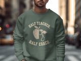 Male Teacher Coach Shirt, Half Teacher Half Coach Sweatshirt, PE Teacher Gift for Him, Retro Coach Hoodie, High School Athletic Teacher thumbnail 9