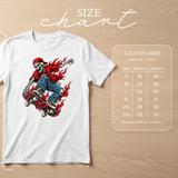 Flaming Skater Skeleton Tee thumbnail 4