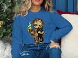 Tired Zombie and Black Cat Tee or Sweatshirt thumbnail 16