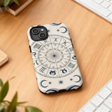 Zodiac iPhone Case: Protective, Durable, Astrological Design, Celestial Pattern thumbnail 1