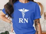 Registered Nurse Rod of Asclepius T-Shirt: Medical Profession Healthcare RN Tee thumbnail 6
