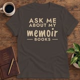 Ask Me About My Memoir Books Softstyle Tee thumbnail 2