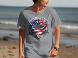 United States Air Force T-Shirt | Patriotic US Air Force F-35 Fighter Jet Tee | American Flag Veteran Aviation Gift Apparel thumbnail 3