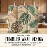 Abstract Jungle Leaf Digital Design Size Bundle Png thumbnail 1