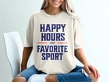 Happy Hours Is My Favorite Sport Tee thumbnail 9