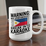 Karaoke Lover Gift Mug – May Spontaneously Break Into Karaoke thumbnail 1